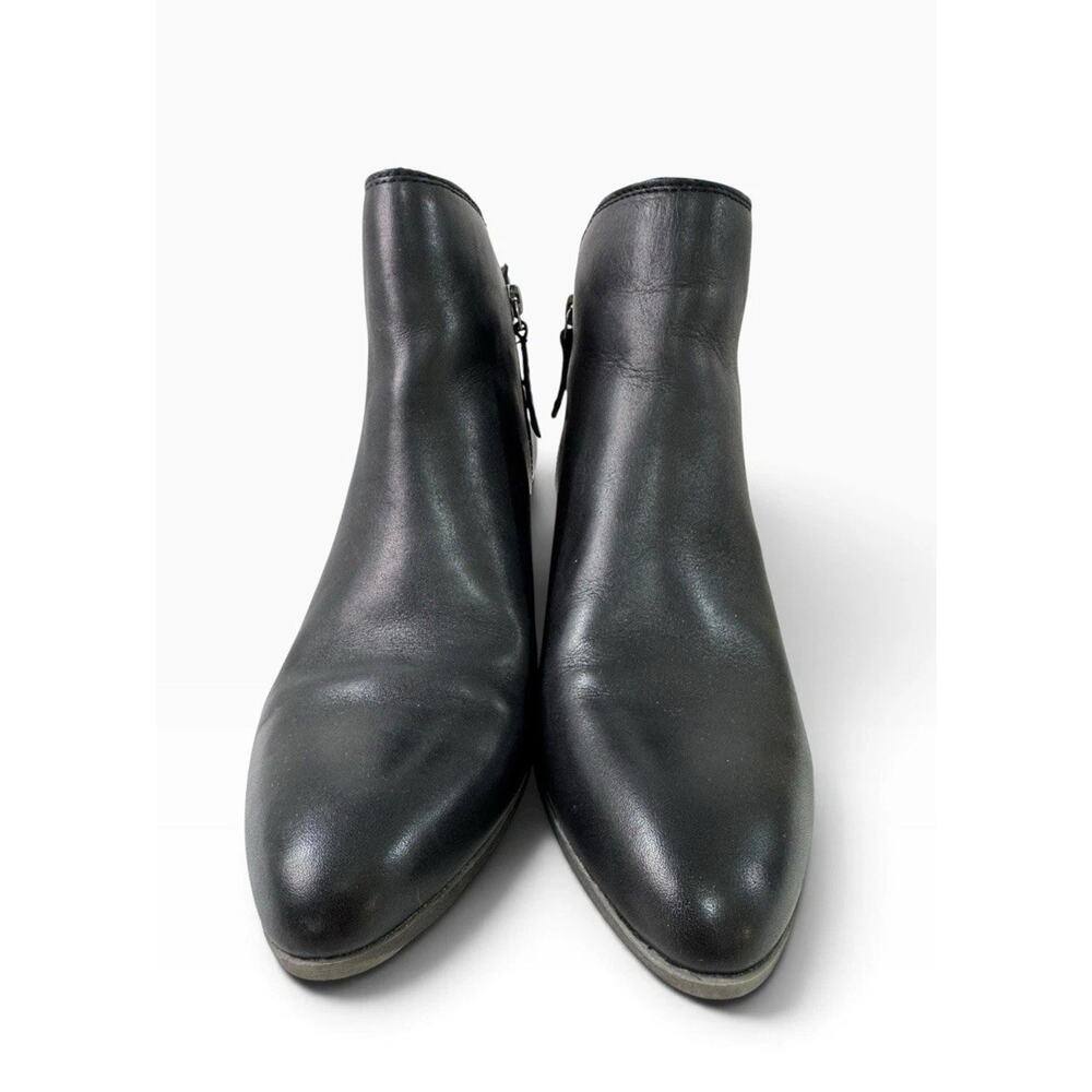 FRYE Women's Judith Zip Leather Ankle Boots Black 3471738 Size 10M Excellent - Picture 2 of 9